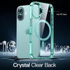 image:imageJETech Magnetic Case for iPhone 16 Clear  Compatible with MagSafe Shockproof Phone Bumper Cover Scratch Resistant Clear BackTeal