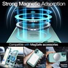 image:imageJETech Magnetic Case for iPhone 16 Clear  Compatible with MagSafe Shockproof Phone Bumper Cover Scratch Resistant Clear BackTeal