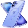 image:imageJETech Magnetic Case for iPhone 16 Clear  Compatible with MagSafe Shockproof Phone Bumper Cover Scratch Resistant Clear BackUltramarine