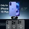image:imageJETech Magnetic Case for iPhone 16 Clear  Compatible with MagSafe Shockproof Phone Bumper Cover Scratch Resistant Clear BackUltramarine