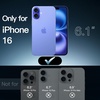image:imageJETech Magnetic Case for iPhone 16 Clear  Compatible with MagSafe Shockproof Phone Bumper Cover Scratch Resistant Clear BackUltramarine