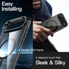image:imageJETech Magnetic Case for iPhone 17 Clear  Compatible with MagSafe Shockproof Phone Bumper Cover Scratch Resistant Clear BackBlack