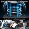 image:imageJETech Magnetic Case for iPhone 17 Clear  Compatible with MagSafe Shockproof Phone Bumper Cover Scratch Resistant Clear BackBlack