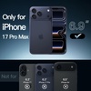 image:imageJETech Magnetic Case for iPhone 17 Clear  Compatible with MagSafe Shockproof Phone Bumper Cover Scratch Resistant Clear BackBlack