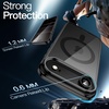 image:imageJETech Magnetic Case for iPhone 17 Clear  Compatible with MagSafe Shockproof Phone Bumper Cover Scratch Resistant Clear BackBlack