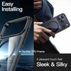 image:imageJETech Magnetic Case for iPhone 17 Clear  Compatible with MagSafe Shockproof Phone Bumper Cover Scratch Resistant Clear BackBlack
