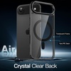 image:imageJETech Magnetic Case for iPhone 17 Clear  Compatible with MagSafe Shockproof Phone Bumper Cover Scratch Resistant Clear BackBlack