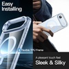 image:imageJETech Magnetic Case for iPhone 17 Clear  Compatible with MagSafe Shockproof Phone Bumper Cover Scratch Resistant Clear BackBlue