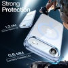 image:imageJETech Magnetic Case for iPhone 17 Clear  Compatible with MagSafe Shockproof Phone Bumper Cover Scratch Resistant Clear BackBlue