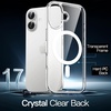 image:imageJETech Magnetic Case for iPhone 17 Clear  Compatible with MagSafe Shockproof Phone Bumper Cover Scratch Resistant Clear BackClear