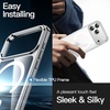 image:imageJETech Magnetic Case for iPhone 17 Clear  Compatible with MagSafe Shockproof Phone Bumper Cover Scratch Resistant Clear BackClear