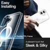image:imageJETech Magnetic Case for iPhone 17 Clear  Compatible with MagSafe Shockproof Phone Bumper Cover Scratch Resistant Clear BackClear