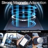 image:imageJETech Magnetic Case for iPhone 17 Clear  Compatible with MagSafe Shockproof Phone Bumper Cover Scratch Resistant Clear BackDeep Blue