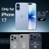 image:imageJETech Magnetic Case for iPhone 17 Clear  Compatible with MagSafe Shockproof Phone Bumper Cover Scratch Resistant Clear BackMist Blue