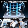image:imageJETech Magnetic Case for iPhone 17 Clear  Compatible with MagSafe Shockproof Phone Bumper Cover Scratch Resistant Clear BackMist Blue
