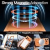 image:imageJETech Magnetic Case for iPhone 17 Clear  Compatible with MagSafe Shockproof Phone Bumper Cover Scratch Resistant Clear BackOrange