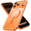image:imageJETech Magnetic Case for iPhone 17 Clear  Compatible with MagSafe Shockproof Phone Bumper Cover Scratch Resistant Clear BackOrange