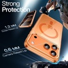 image:imageJETech Magnetic Case for iPhone 17 Clear  Compatible with MagSafe Shockproof Phone Bumper Cover Scratch Resistant Clear BackOrange