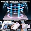 image:imageJETech Magnetic Case for iPhone 17 Clear  Compatible with MagSafe Shockproof Phone Bumper Cover Scratch Resistant Clear BackPurple