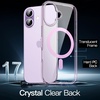 image:imageJETech Magnetic Case for iPhone 17 Clear  Compatible with MagSafe Shockproof Phone Bumper Cover Scratch Resistant Clear BackPurple