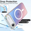 image:imageJETech Magnetic Case for iPhone 17 Pro Max Iridescent  Compatible with MagSafe Camera Control Button Colorful Translucent CoverIridescent