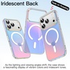 image:imageJETech Magnetic Case for iPhone 17 Pro Max Iridescent  Compatible with MagSafe Camera Control Button Colorful Translucent CoverIridescent