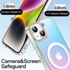 image:imageJETech Magnetic Case for iPhone 17 Pro Max Iridescent  Compatible with MagSafe Camera Control Button Colorful Translucent CoverIridescent