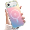 image:imageJETech Magnetic Case for iPhone 17 Pro Max Iridescent  Compatible with MagSafe Camera Control Button Colorful Translucent CoverIridescent