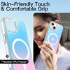 image:imageJETech Magnetic Case for iPhone 17 Pro Max Iridescent  Compatible with MagSafe Camera Control Button Colorful Translucent CoverIridescent
