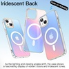 image:imageJETech Magnetic Case for iPhone 17 Pro Max Iridescent  Compatible with MagSafe Camera Control Button Colorful Translucent CoverIridescent