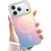 image:imageJETech Magnetic Case for iPhone 17 Pro Max Iridescent  Compatible with MagSafe Camera Control Button Colorful Translucent CoverIridescent