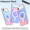 image:imageJETech Magnetic Case for iPhone 17 Pro Max Iridescent  Compatible with MagSafe Camera Control Button Colorful Translucent CoverIridescent