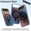 image:imageJETech Magnetic Case for iPhone 17 Pro Max Iridescent  Compatible with MagSafe Camera Control Button Colorful Translucent CoverIridescent Black
