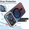 image:imageJETech Magnetic Case for iPhone 17 Pro Max Iridescent  Compatible with MagSafe Camera Control Button Colorful Translucent CoverIridescent Black