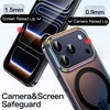image:imageJETech Magnetic Case for iPhone 17 Pro Max Iridescent  Compatible with MagSafe Camera Control Button Colorful Translucent CoverIridescent Black