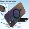 image:imageJETech Magnetic Case for iPhone 17 Pro Max Iridescent  Compatible with MagSafe Camera Control Button Colorful Translucent CoverIridescent Black