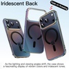 image:imageJETech Magnetic Case for iPhone 17 Pro Max Iridescent  Compatible with MagSafe Camera Control Button Colorful Translucent CoverIridescent Black