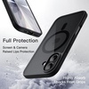 image:imageJETech Magnetic Case for iPhone 17 Pro Max Orange  Compatible with MagSafe Solid Color Matte TPU Frame Clear Back Shockproof BumperBlack