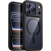 image:imageJETech Magnetic Case for iPhone 17 Pro Max Orange  Compatible with MagSafe Solid Color Matte TPU Frame Clear Back Shockproof BumperBlack