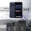 image:imageJETech Magnetic Case for iPhone 17 Pro Max Orange  Compatible with MagSafe Solid Color Matte TPU Frame Clear Back Shockproof BumperBlack