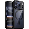 image:imageJETech Magnetic Case for iPhone 17 Pro Max Orange  Compatible with MagSafe Solid Color Matte TPU Frame Clear Back Shockproof BumperBlack