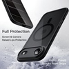 image:imageJETech Magnetic Case for iPhone 17 Pro Max Orange  Compatible with MagSafe Solid Color Matte TPU Frame Clear Back Shockproof BumperBlack
