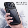 image:imageJETech Magnetic Case for iPhone 17 Pro Max Orange  Compatible with MagSafe Solid Color Matte TPU Frame Clear Back Shockproof BumperBlack