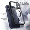 image:imageJETech Magnetic Case for iPhone 17 Pro Max Orange  Compatible with MagSafe Solid Color Matte TPU Frame Clear Back Shockproof BumperBlack