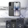 image:imageJETech Magnetic Case for iPhone 17 Pro Max Orange  Compatible with MagSafe Solid Color Matte TPU Frame Clear Back Shockproof BumperBlack