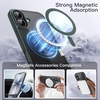 image:imageJETech Magnetic Case for iPhone 17 Pro Max Orange  Compatible with MagSafe Solid Color Matte TPU Frame Clear Back Shockproof BumperDark Green