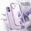 image:imageJETech Magnetic Case for iPhone 17 Pro Max Orange  Compatible with MagSafe Solid Color Matte TPU Frame Clear Back Shockproof BumperLavender