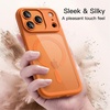image:imageJETech Magnetic Case for iPhone 17 Pro Max Orange  Compatible with MagSafe Solid Color Matte TPU Frame Clear Back Shockproof BumperOrange
