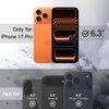 image:imageJETech Magnetic Case for iPhone 17 Pro Max Orange  Compatible with MagSafe Solid Color Matte TPU Frame Clear Back Shockproof BumperOrange
