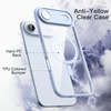 image:imageJETech Magnetic Case for iPhone 17 Pro Max Orange  Compatible with MagSafe Solid Color Matte TPU Frame Clear Back Shockproof BumperSky Blue